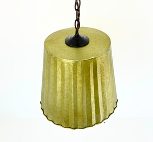 Sage Galvanized Fluted Pendant Light