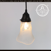 Delicate Squared Thick Rim Tassel Pendant Light