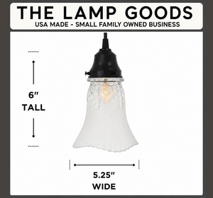 Delicate Squared Thick Rim Tassel Pendant Light