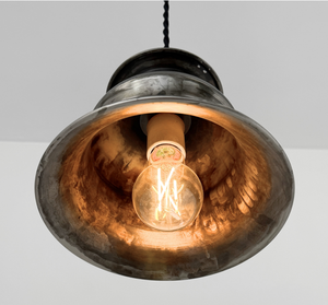 Pewter Orchard Bell Pendant Light