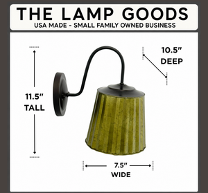 Sage Galvanized Fluted Sconce