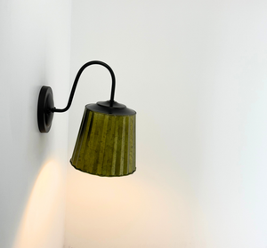Sage Galvanized Fluted Sconce