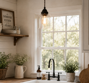 Vintage Simple Clear Bell Pendant