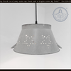 White Punctured Tin Star 15" Pendant