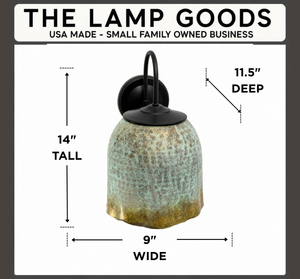 Verdigris Orchard Bell Wall Sconce