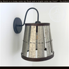 Galvanized Open Weave Wall Sconce