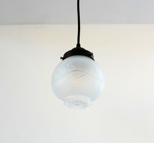 Embossed Floral Vine Berries Pendant Light | 6" Width - The Lamp Goods