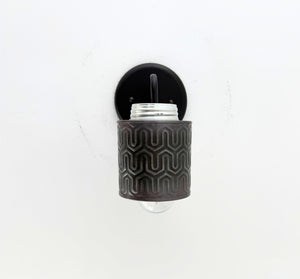 Petite Industrial Hexline Metal Wall Sconce - The Lamp Goods