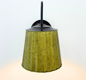 Sage Galvanized Fluted Sconce