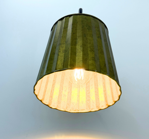 Sage Galvanized Fluted Sconce