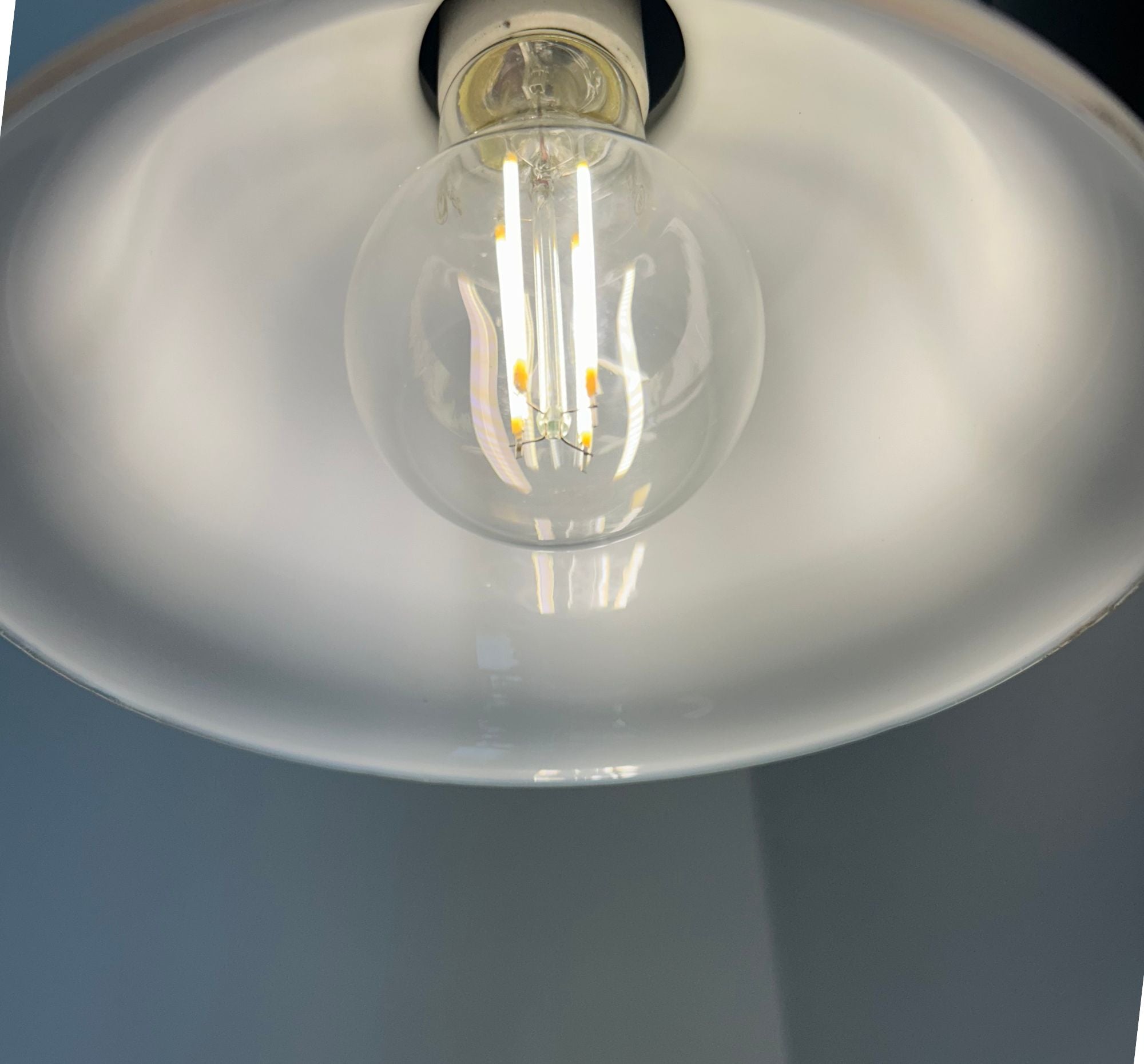 Traditional 1940's Milk Glass Bell Wall SCONCE Lighting