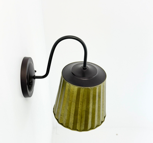 Sage Galvanized Fluted Sconce