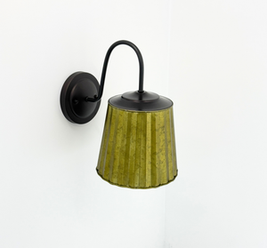 Sage Galvanized Fluted Sconce