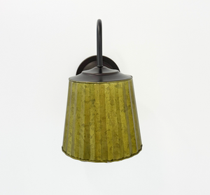 Sage Galvanized Fluted Sconce