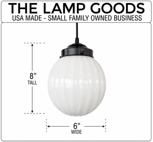 Authentic MID CENTURY 1960's Milk Glass PENDANT Light