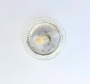 Vintage Clear Holophane Dome Ceiling Light