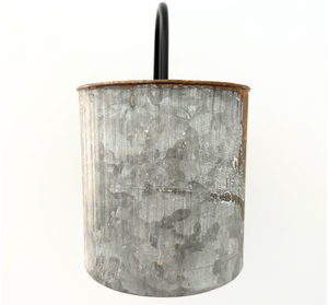 Rustic Grain Pail Wall Sconce