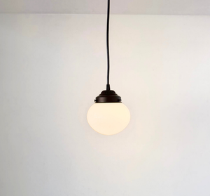 Petite Bubble Milk Glass Pendant Light