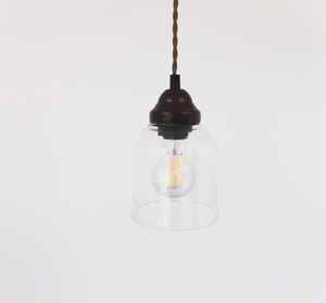 Vintage Simple Clear Bell Pendant