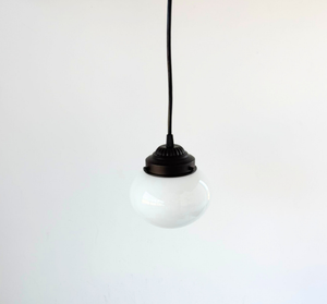 Petite Bubble Milk Glass Pendant Light