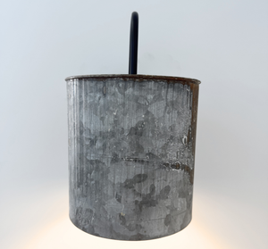 Rustic Grain Pail Wall Sconce