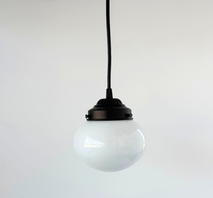 Petite Bubble Milk Glass Pendant Light