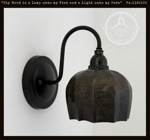 Forge Patina Exposed Socket Wall Sconce