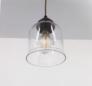 Vintage Simple Clear Bell Pendant