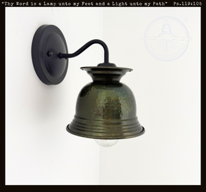 Pebbled Orchard Patina Wall Sconce