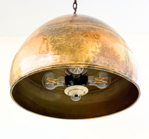 Jumbo GOLD Rustic Bucket Chandelier - The Lamp Goods