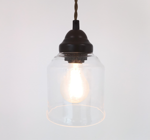 Vintage Simple Clear Bell Pendant