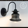 Small Pewter Orchard Bell Wall Sconce