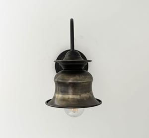 Small Pewter Orchard Bell Wall Sconce
