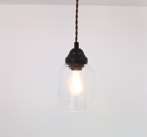 Vintage Simple Clear Bell Pendant