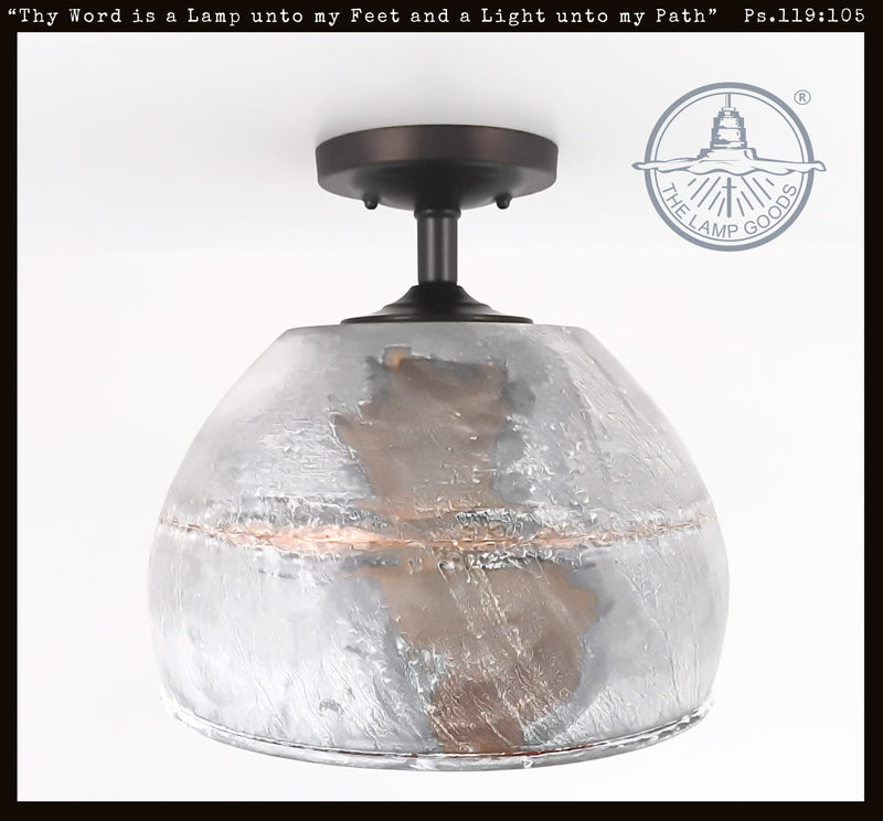 Rustic Bucket Farmhouse Light Fixture - The Lamp Goods