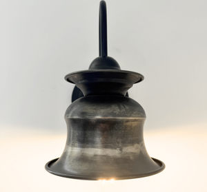 Small Pewter Orchard Bell Wall Sconce