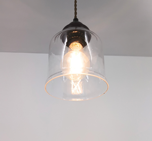 Vintage Simple Clear Bell Pendant