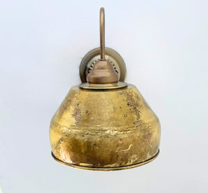 GOLD Rustic Bucket Wall Sconce - The Lamp Goods
