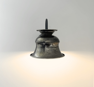 Large Pewter Orchard Bell Wall Sconce