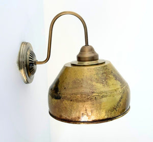 GOLD Rustic Bucket Wall Sconce - The Lamp Goods
