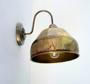 GOLD Rustic Bucket Wall Sconce - The Lamp Goods