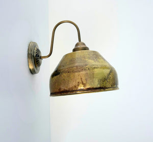GOLD Rustic Bucket Wall Sconce - The Lamp Goods