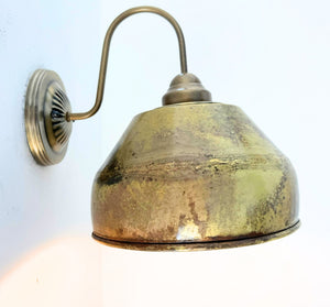 GOLD Rustic Bucket Wall Sconce - The Lamp Goods