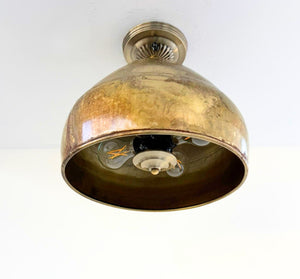 GOLD Rustic Bucket Farmhouse Ceiling Light - The Lamp Goods