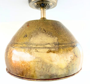 GOLD Rustic Bucket Farmhouse Ceiling Light - The Lamp Goods