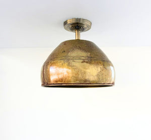 GOLD Rustic Bucket Farmhouse Ceiling Light - The Lamp Goods