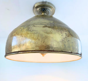 GOLD Rustic Bucket Farmhouse Ceiling Light - The Lamp Goods