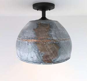 Rustic Bucket Farmhouse Light Fixture - The Lamp Goods