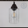 Simple Seeded Glass Farmhouse Pendant