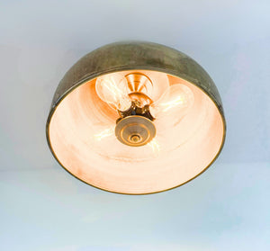 GOLD Rustic Bucket Farmhouse Ceiling Light - The Lamp Goods